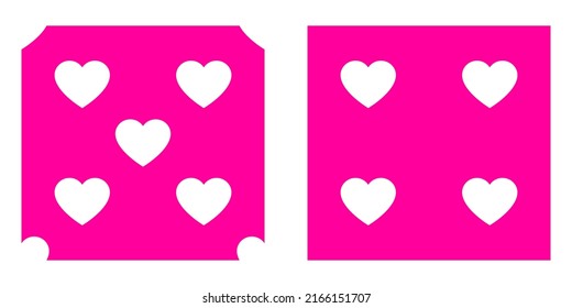 Pinkpurple seamless, repeatable heart shape, icon pattern, texture. Heart wrapper, wrapping paper background