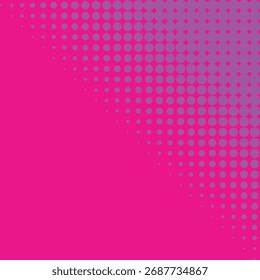 Pink-purple Vector halftone pattern easy edit for you design. Vector dots pattern on a white. Retro dots. Retro styled background of halftone dots.