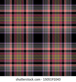 Pink,Red,Gray,Black and Khaki Tartan Plaid Scottish Seamless Pattern. Texture from tartan, plaid, tablecloths, shirts, clothes, dresses, bedding, blankets and other textile.