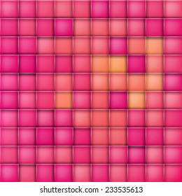 Pink-red-yellow square abstract vector background