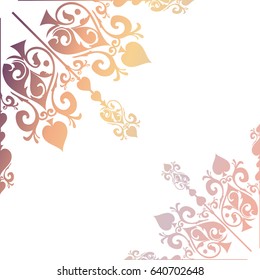 Pinks Filigree Frame