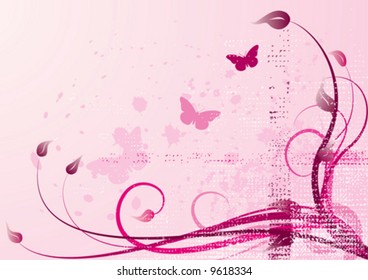 pink-spring vector