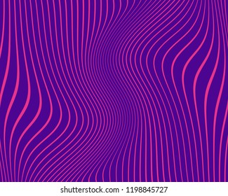 Pink-violet background with lines of different thickness. Halftone effect. Abstract pattern for design layouts, covers, Wallpapers, business cards. Scalable vector illustration