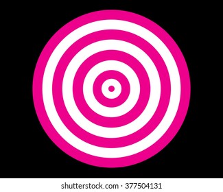 The pink-white aim in black background