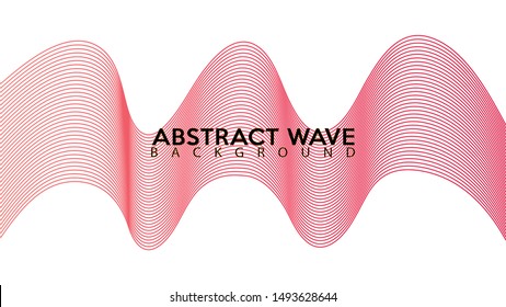 Pinky Abstract Wave Line Background Design Vector