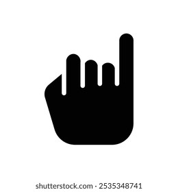 Design da Web com ícone de dedo mínimo em vetor
