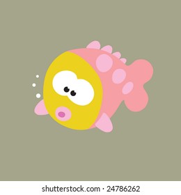 Pinky Fish Vector (more fish in portfolio)