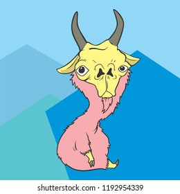 pinky goat vector