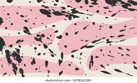 Pinky groovy abstract background in 2000s style. Twisted distorted vector texture. Y2k aesthetic design.Trendy artistic retro style backdrop.