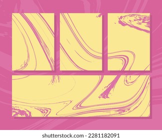 	
afiche de mármol líquido abstracto de pinky bonito para la decoración de la pared