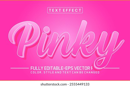 Pinky pink font Text effect editable