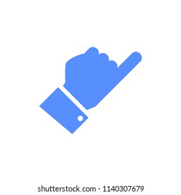 pinky promise icon in blue silhouette