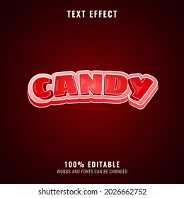 Pinky Red Candy Funny Text Effect