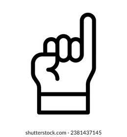 pinky swear vector icon on white background