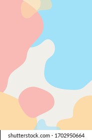 Pink,yellow and light blue pastel background