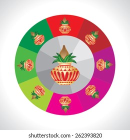 pinnacle round of over colorful wheel