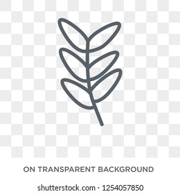 Pinnate icon. Trendy flat vector Pinnate icon on transparent background from nature collection. High quality filled Pinnate symbol use for web and mobile