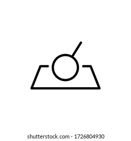 Pinselsymbolposition flache Vektor Logo Design trendy Illustration Symbol Grafik einfach