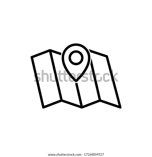 pinned icon location flat  vector
logo design trendy illustration signage symbol graphic
simple