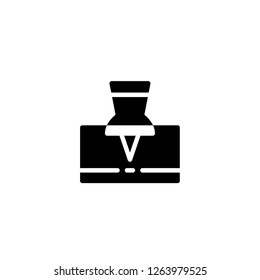 Pinned Icon , Pin Logo , App User Interface Essential