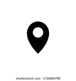 pinned location flat icon vector logo design trendy illustration signage symbol graphic simple