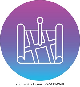 Vektorsymbol für fixierten Standort Kann für Druck-, Mobil- und Web-Anwendungen verwendet werden.