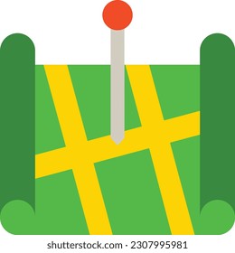 Pinned Location vector icon. Can be used for printing, mobile and web applications.