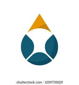 pinned symbol. circle variation icon. logo vector eps 10.