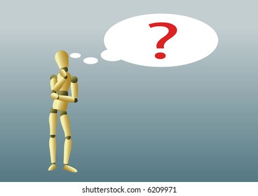 Pinocchio with an idea (Pinocchio on separated layer)