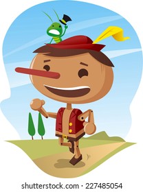 pinocchio the wooden boy.