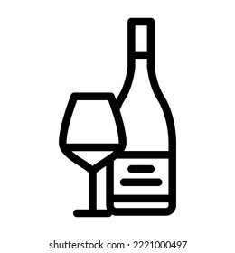 pinot noir red wine line icon vector. pinot noir red wine sign. isolated contour symbol black illustration