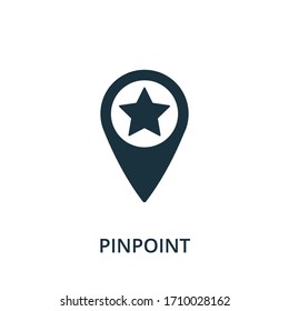 Pinpoint icon. Simple element from navigation collection. Filled Pinpoint icon for templates, infographics and more.