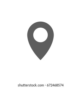 Pinpoint icon in trendy flat style isolated on white background. Symbol for your web site design, logo, app, UI. Vector illustration, EPS