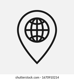 Icono de vector blanco y negro de la línea de punto.