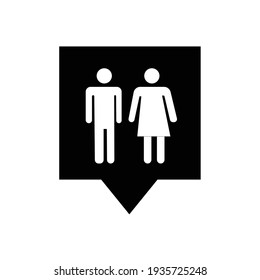 Pins maps toilets icon vector concept eps 10