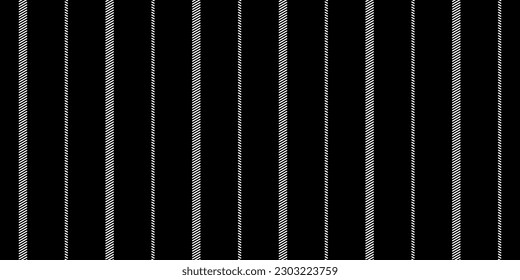 Pinstripe black and white seamless pattern with narrow and wide lines. Classic wool suit fabric. Elegant masculine design. Simple monochrome background. Twill variegated woolen material