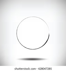 Pinstripe circle grunge black background