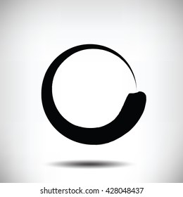 Pinstripe circle grunge black background