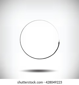Pinstripe circle grunge black background