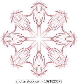 Pinstripe Design Circular Vinyl Ready Vector Illustration