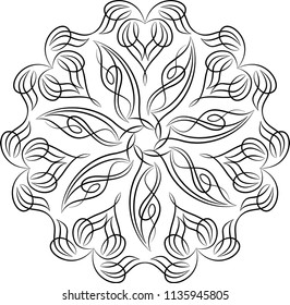 Pinstripe Design Circular Vinyl Ready Vector Illustration