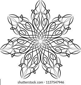 Diseño de Pinstripe Circular Vector Listo para Vinilo Ilustración