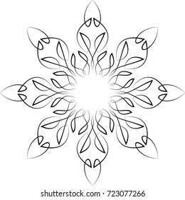 Pinstripe Design Circular Vinyl Ready Vector Illustration