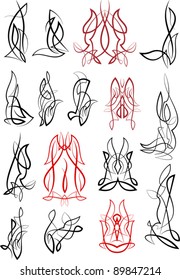 Pinstrichdesign-Kollektion