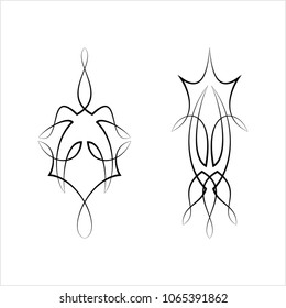 Pinstripe Design Design Vector Art Illustration