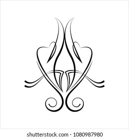 Pinstripe Design Design Vector Art Illustration