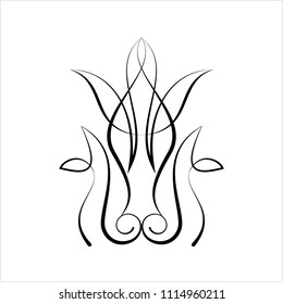 Pinstripe Design Design Vector Art Illustration