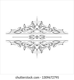 Pinstripe Design Design Vector Art Illustration