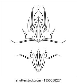 Pinstripe Design Design Vector Art Illustration