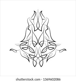 Pinstripe Design Design Vector Art Illustration